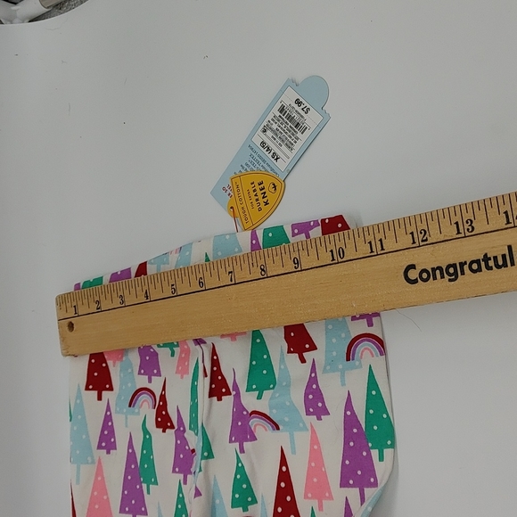 2 Cat & Jack Size XS Cotton Pants (Winter Trees & Unicorn Cat's) - Picture 6 of 9